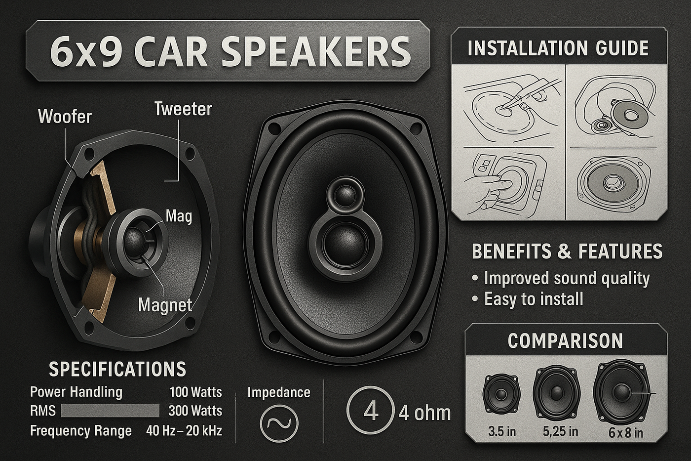 Everything You Need to Know About 6x9 Car Speakers