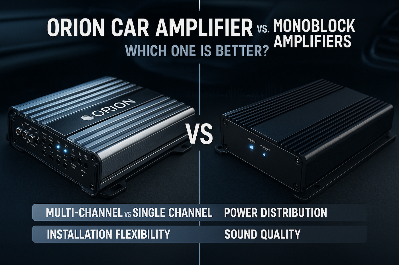 Orion Car Amplifier vs. MonoBlock Amplifiers: Which One is Better?