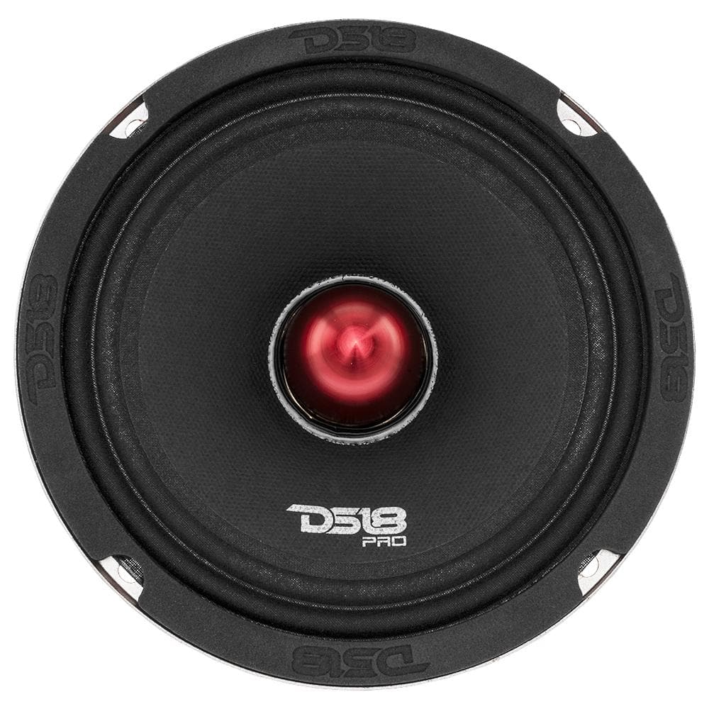 DS18 PRO-X6.4M luidspreker - 16,5 cm, mid-range, rode aluminium kogel, 500W Max, 250W RMS, 4 Ohm - Premium kwaliteit audio deurluidsprekers voor auto of vrachtwagen geluidssysteem (1 luidspreker DS18 PRO-X6.4M luidspreker - 16,5 cm, mid-range, rode aluminium kogel, 500W Max, 250W RMS, 4 Ohm - Premium kwaliteit audio deurluidsprekers voor auto of vrachtwagen geluidssysteem (1 luidspreker