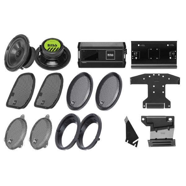 BOSS BHD3F Harley Davidson Front Speaker & Amp Kit – Elite Auto Gear