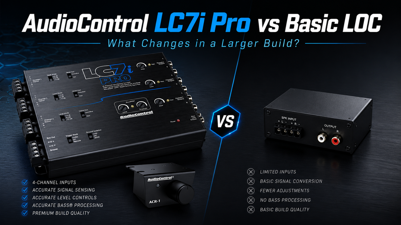 AudioControl LC7i Pro vs Basic LOC