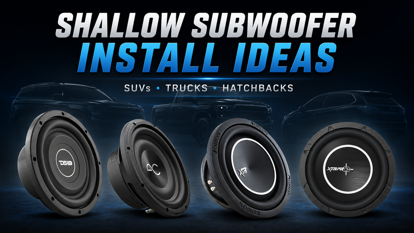 Best Shallow Subwoofer Install Ideas for SUVs, Trucks, and Hatchbacks
