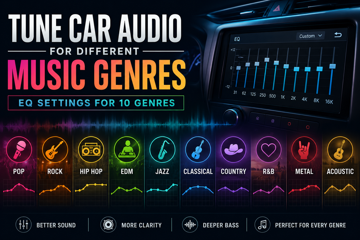 How to Tune Car Audio for Different Music Genres: EQ Settings for 10 Genres