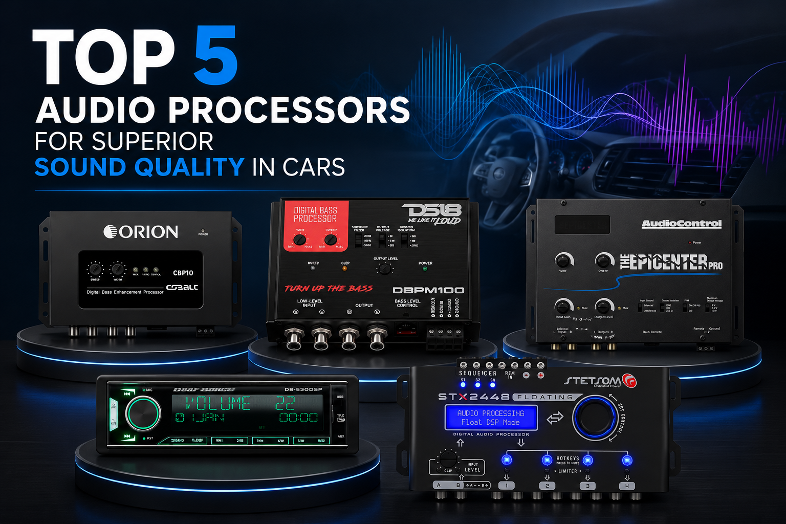 Top 5 Audio Processors for Superior Sound Quality in Cars