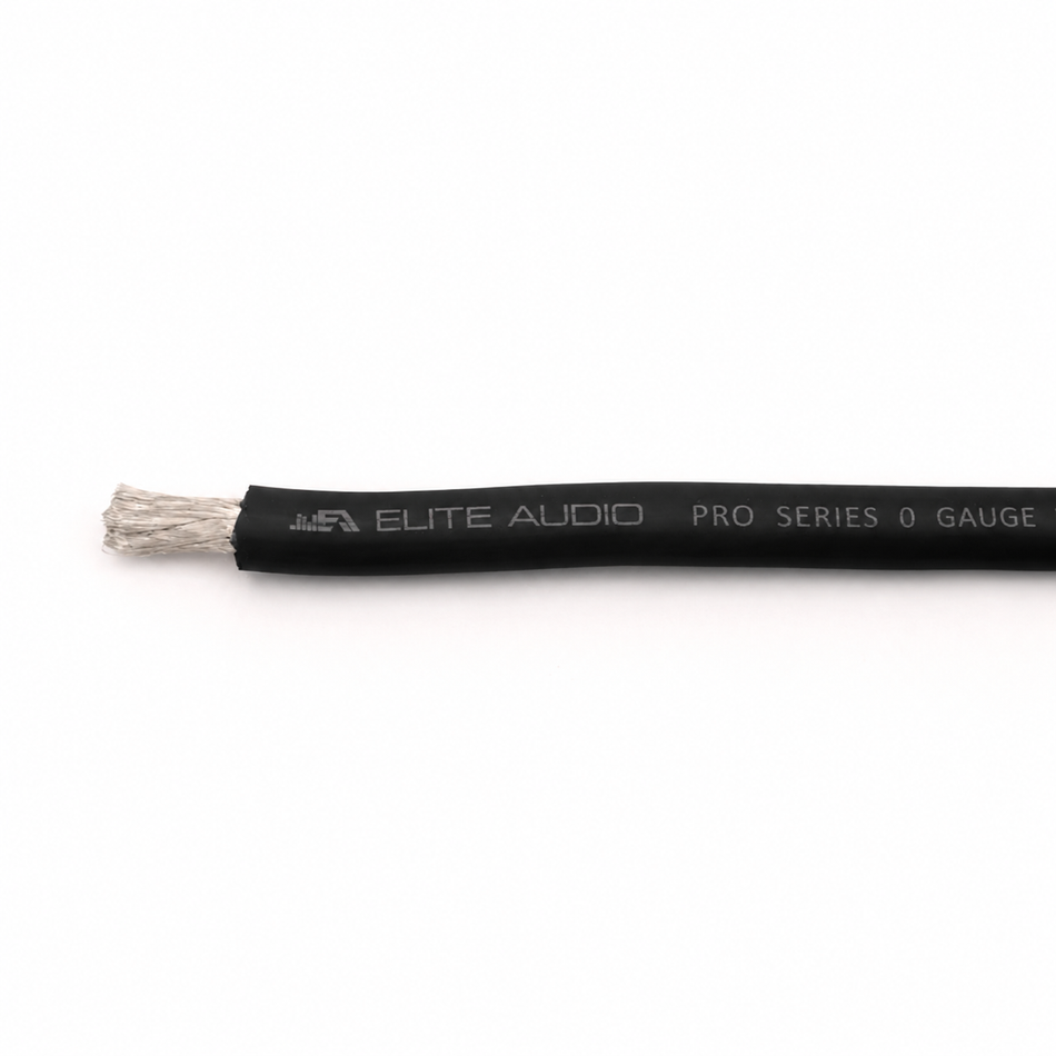 Elite Audio EA-PRO-0G-GND 100% OFC Tinned Copper 0 Gauge Power Wire 50ft | True Gauge | Elite Audio