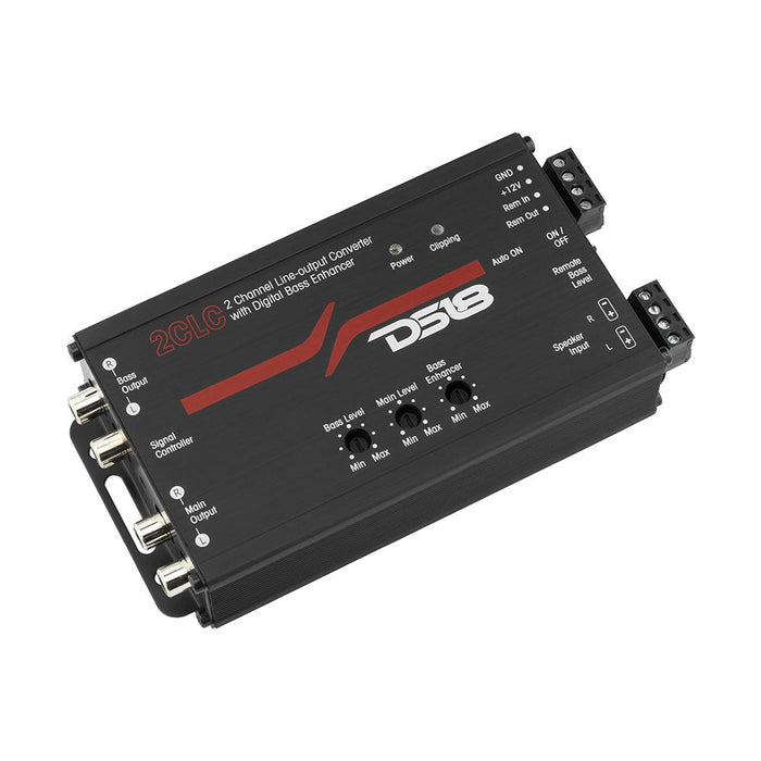 DS18 2CLC 2-Channel Line Output Converter W/ Digital Bass Enhancer DS18