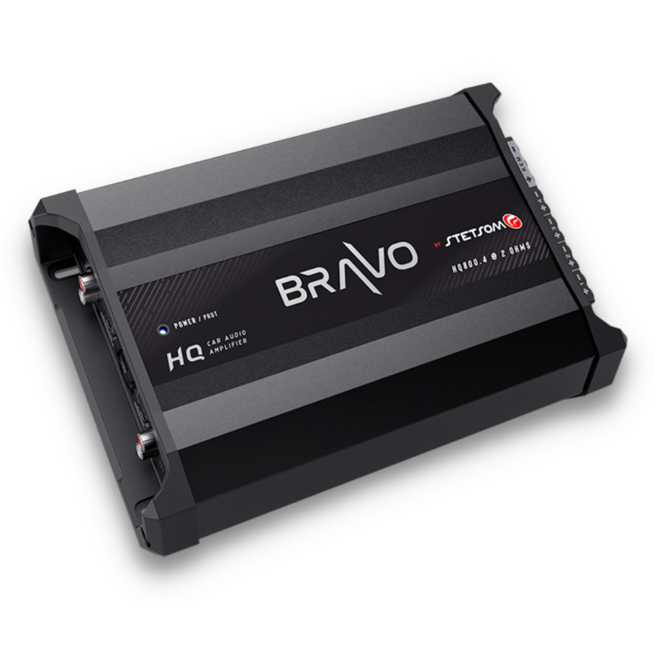 Stetsom STE-HQ800.4 Bravo HQ 800.4 Multichannel Car Audio Digital Amplifier - 2 Ohms Stable - 800 Watts RMS 4 Independent Channels