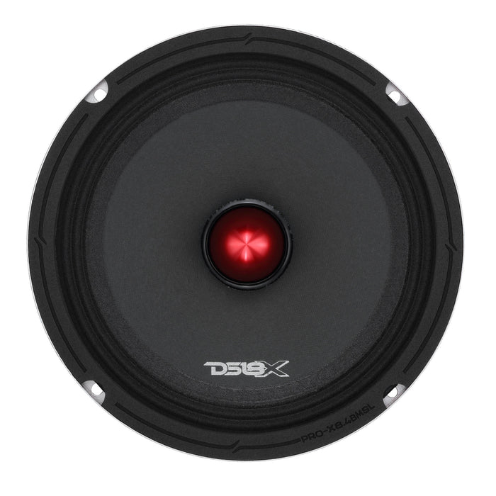 DS18 PRO-X8.4BMSL 8" Slim Shallow Mid-Range Loudspeaker with Bullet Tweeter | 250W RMS 4-Ohm
