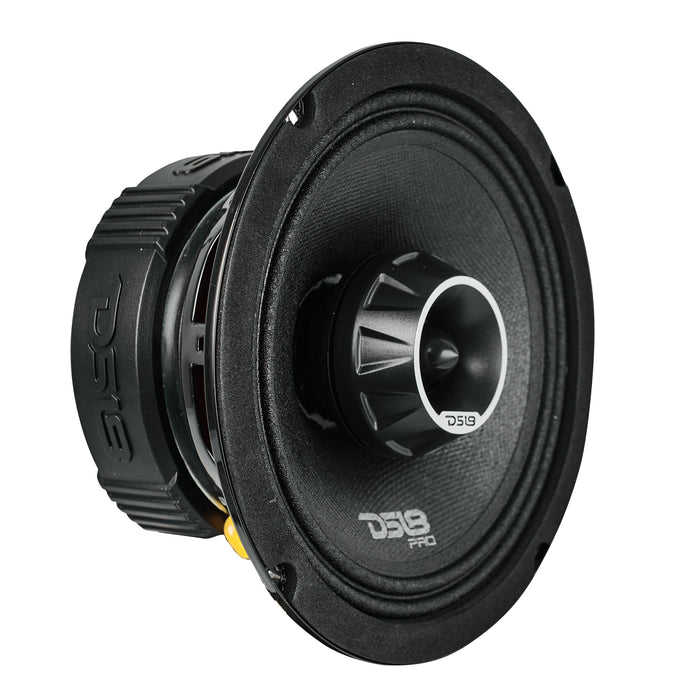 DS18 6.5" Coaxial Midrange Speaker with Bullet Tweeter - Water resistance, Cone Built-in Bullet Tweeter and Grill 225W RMS 4-Ohm