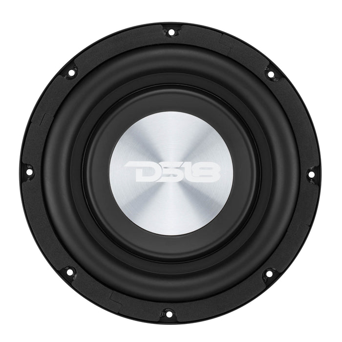 DS18 PSW8.4D 8″ Shallow-Mount Water-Resistant Subwoofer | 400W RMS DVC 4-Ohm