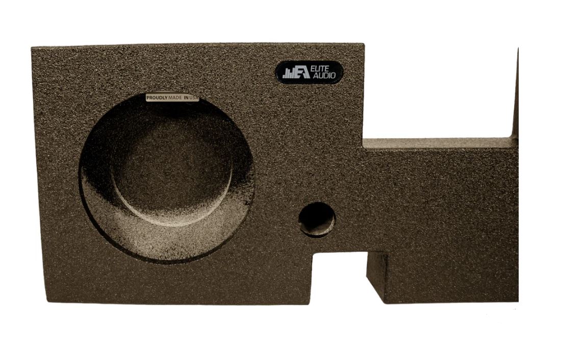 Elite Audio Ford F-150 Crew Cab 2009+ Single 12" Sealed Subwoofer Box - angle