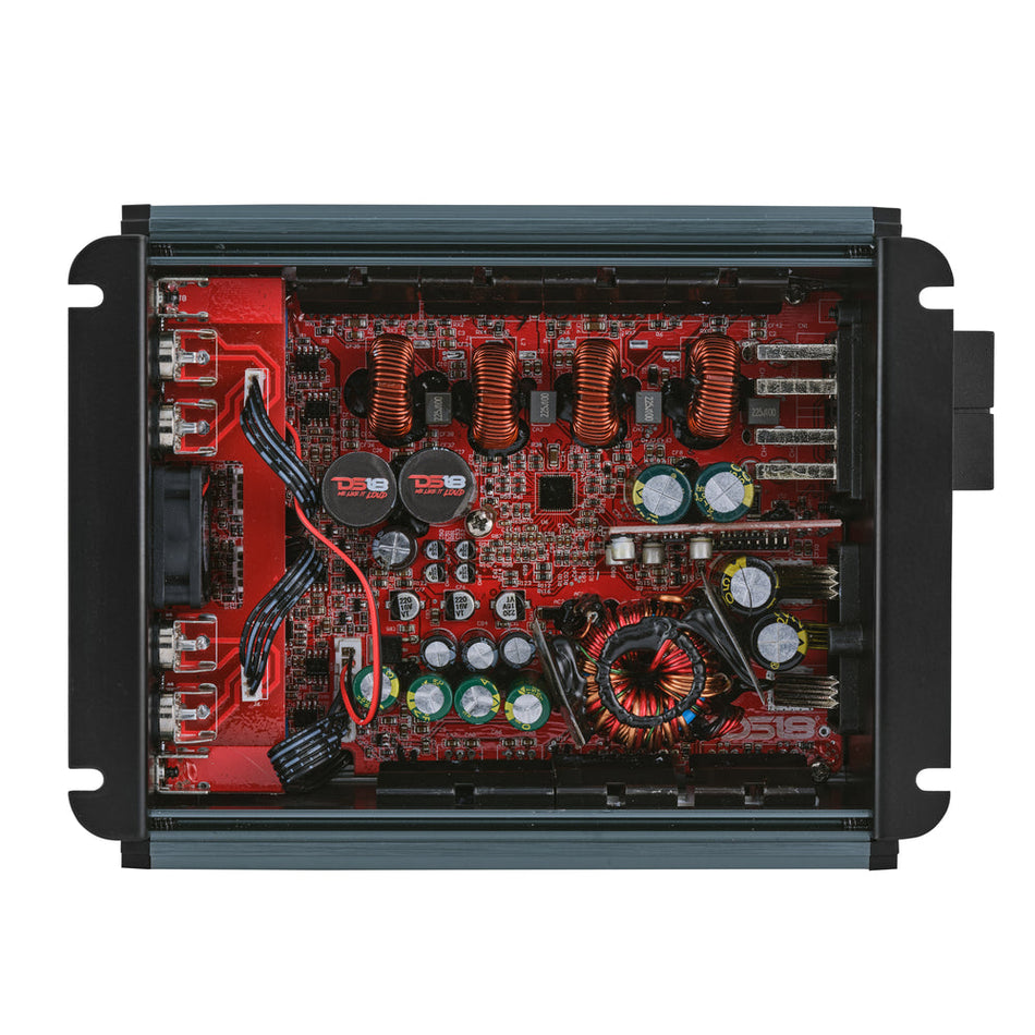 DS18 FRP-1.2K4/TI FRP 4-Channel Full-Range Car Amp – High-Power Class-D, 1200W RM - Titanium