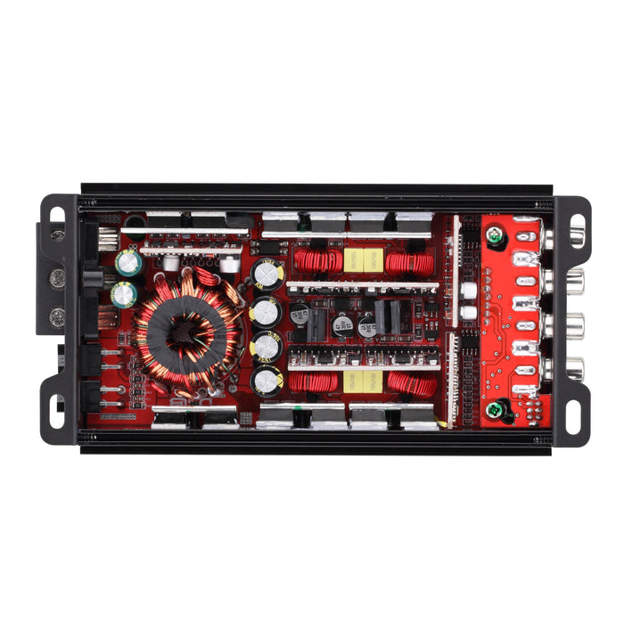 DS18 X4BT Ultra Compact 4-Channel Class D Full-Range Amplifier with Bluetooth – 4 X 70 Watts RMS, 4 Ohm
