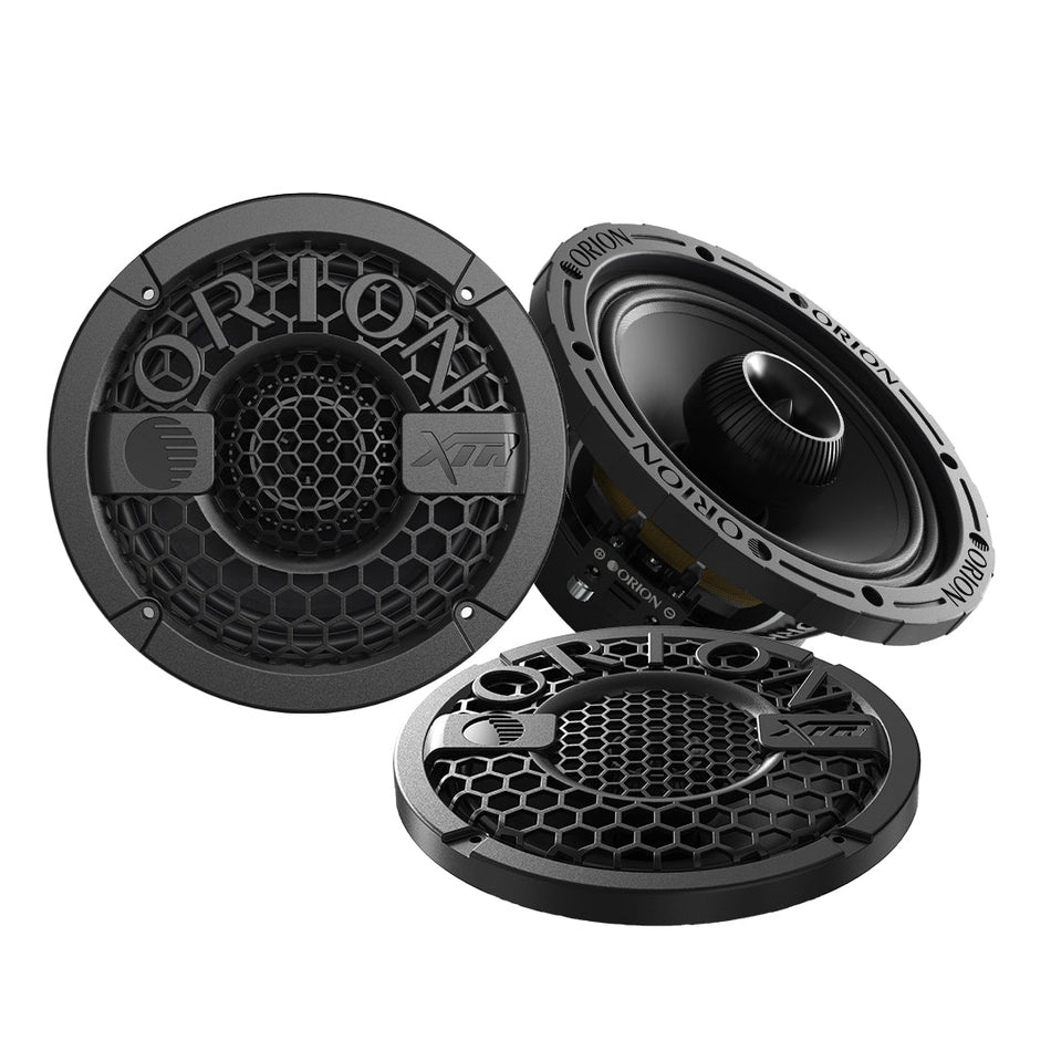 Orion XMT80.4 8" Midrange Coaxial Speakers with Grills – Water-Resistant | 400W RMS 4 Ohm (Pair)