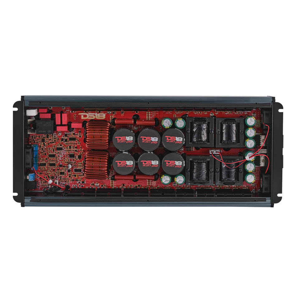 DS18 FRP-8K/TI Class-D Monoblock Full-Range Amp – 8000W RMS, Titanium Finish