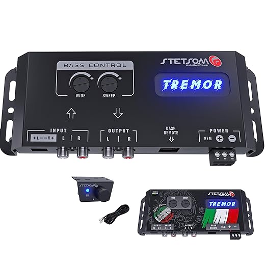 Stetsom Tremor STT42 Digital Bass Restoration Processor + 16 ft Wired Remote