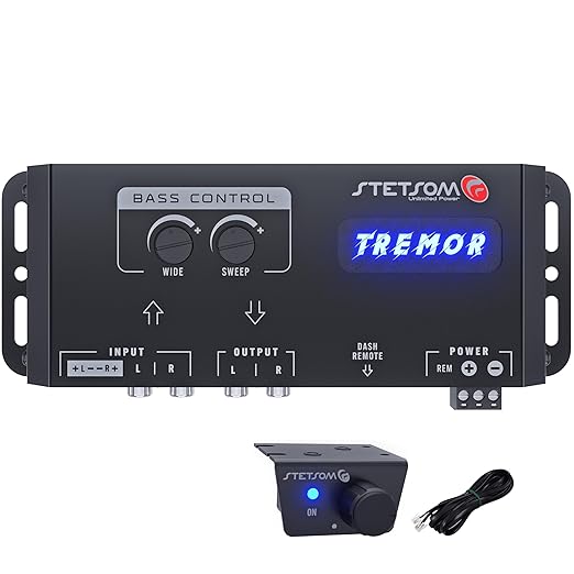 Stetsom Tremor STT42 Digital Bass Restoration Processor + 16 ft Wired Remote