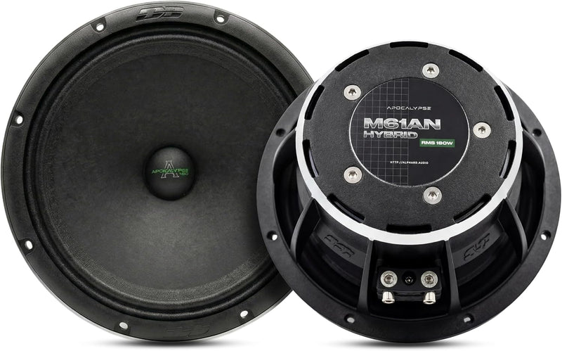 Deaf Bonce Apocalypse AP-M61AN Hybrid | 6.5" NEO Ferrite Mid-Range Speakers (Pair) - 4 Ohm 360W Max Power