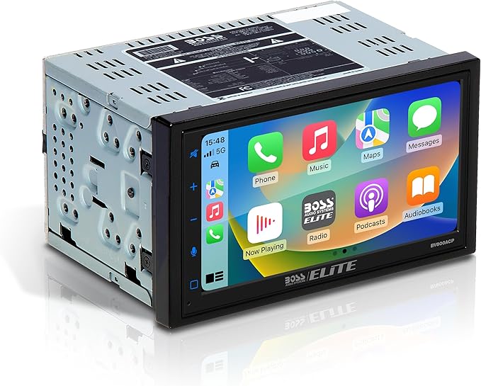 BOSS Audio Systems BV800ACP 6.25-Inch Car Video Receiver, Bluetooth, USB, Android Auto, Apple CarPlay