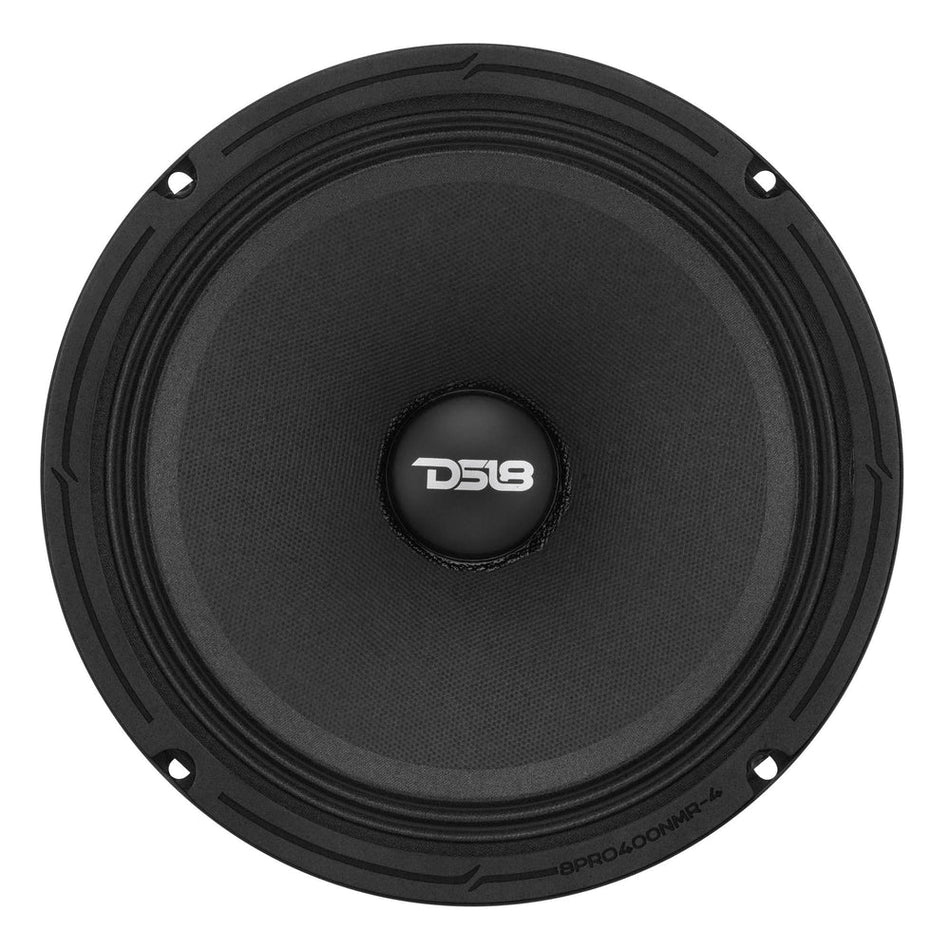 DS18 8PRO400NMR-4 8” High-Sensitivity Midrange Speaker – 200W RMS, 4-Ohm, Neodymium Magnet | Professional Pro Audio Loudspeaker