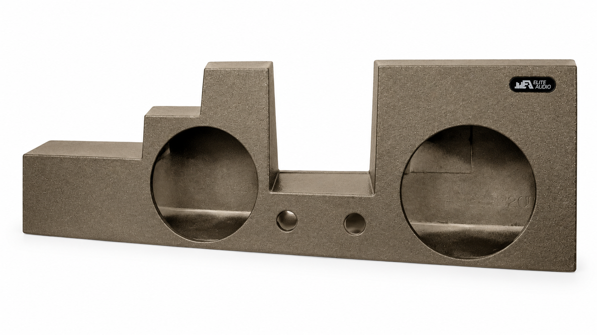Ford F-250 / F-350 / F-450 Super Duty 2000-2016 Dual 12" Sealed- Premium USA Made Subwoofer Box with Bed Liner Spray Finish