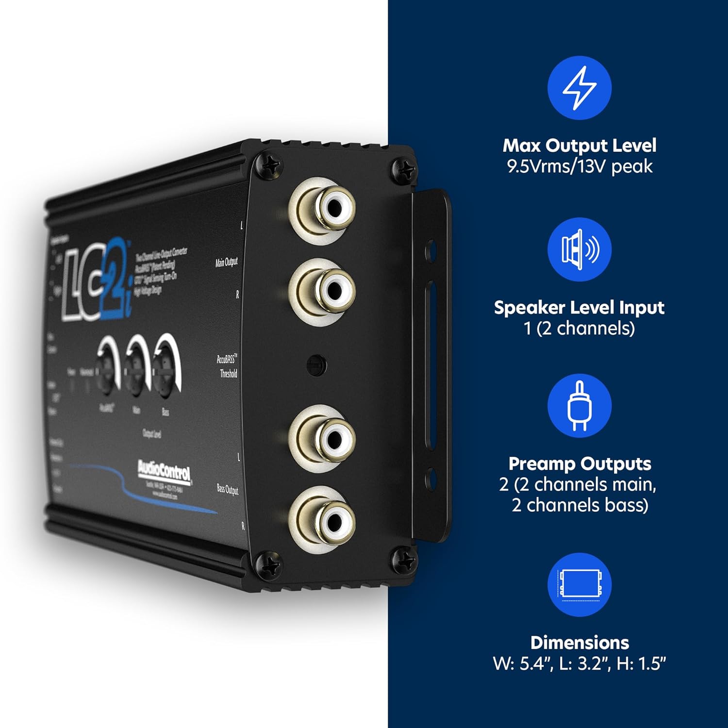 AudioControl LC2i 2-Channel Line Output Converter – Elite Auto Gear