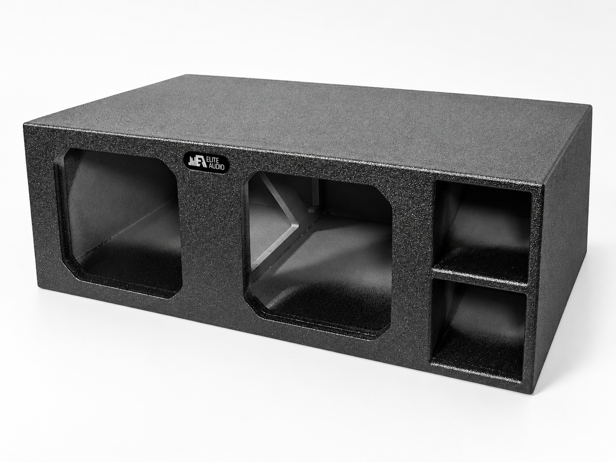 Elite Audio Dual 12 Ported XL SPL Universal Subwoofer Box for Kicker Solo