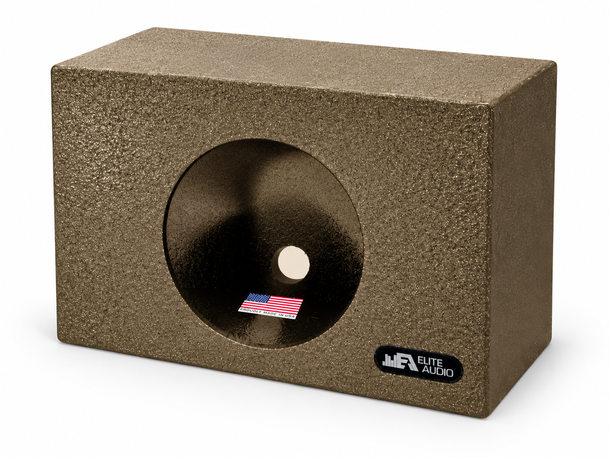 Elite Audio Single 10 Angled Truck Wedge Subwoofer Box (Pair)