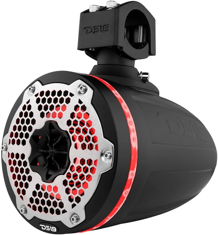 DS18 DS-NXL-X6TPNEO/BK HYDRO 6.5 Inch Neodymium Marine Towers W/ Built-in Passive Radiator 1 