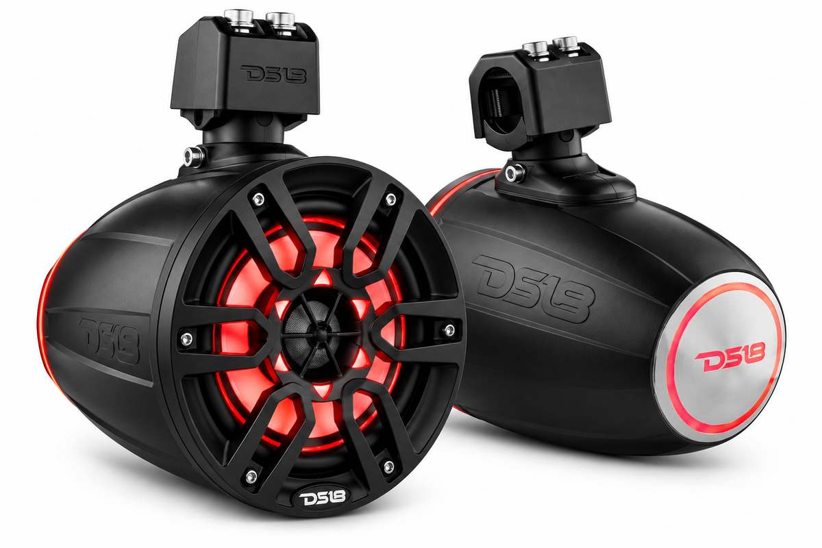 DS18 DS-NXL-X6TP/BK HYDRO 6.5 Inch Marine Towers