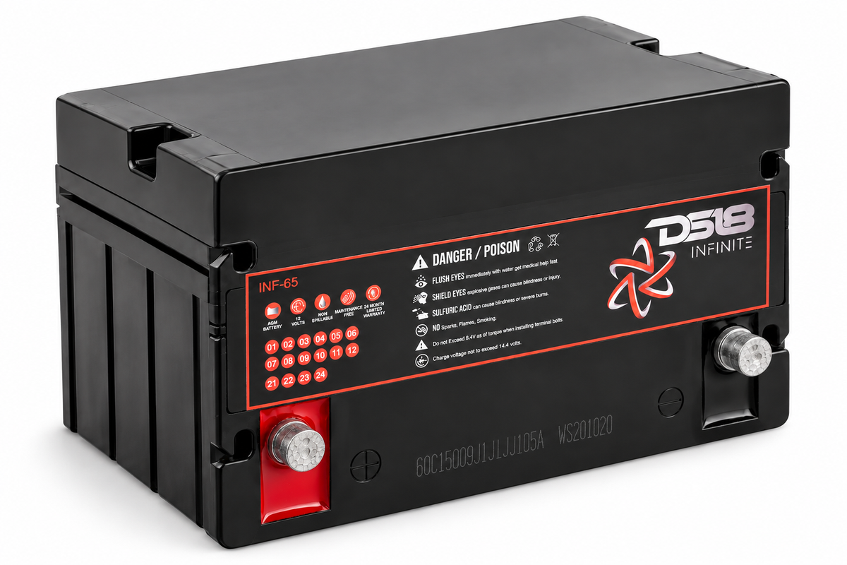 DS18 DS-INF-55 INFINITE 55 AH AGM Power Cell 12 Volt Battery DS18