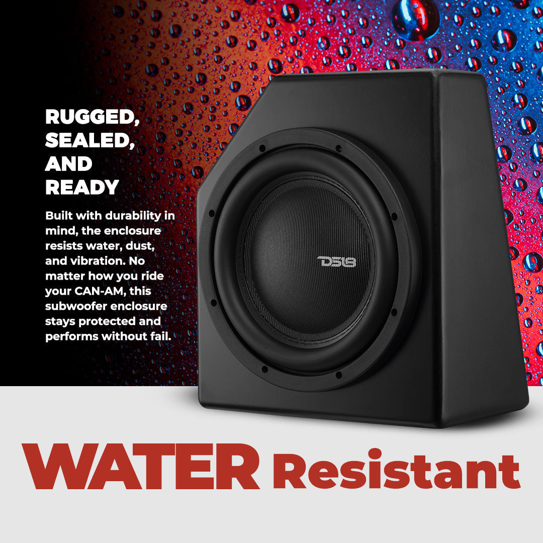 DS18 CA-X3BASS10LD/P 10-inch under-seat subwoofer enclosure - view 3