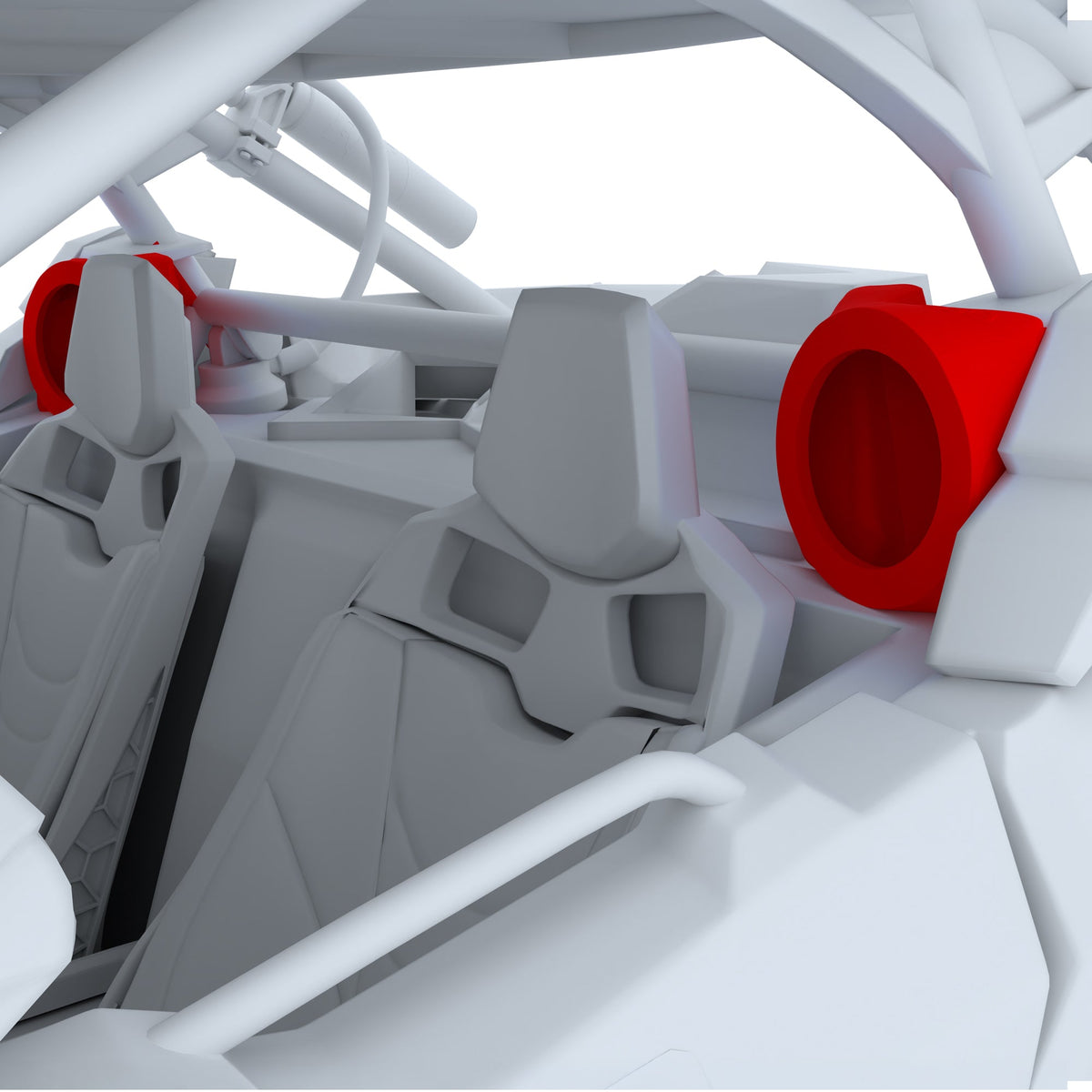 DS18 CA-X3RBP6 rear B-pillar speaker pods - view 2