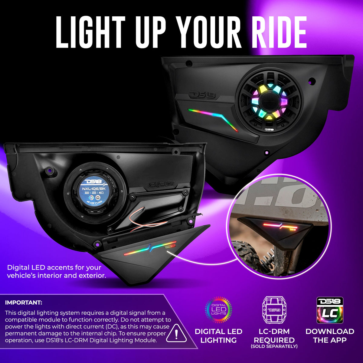 DS18 CA-X3FD6LD front door speaker panels - view 5