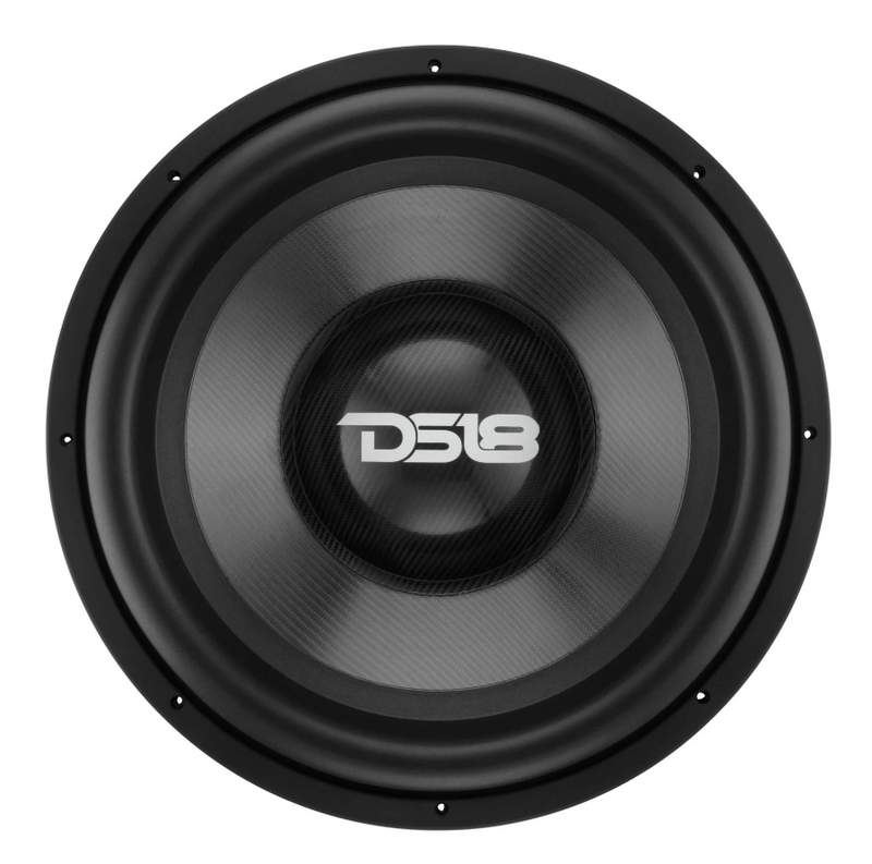 DS18 Carbon18.1D- 18" High Excursion Subwoofer with Carbon Fiber Cone | 3500W RMS / 7000W Peak | Dual 1-Ohm Voice Coil