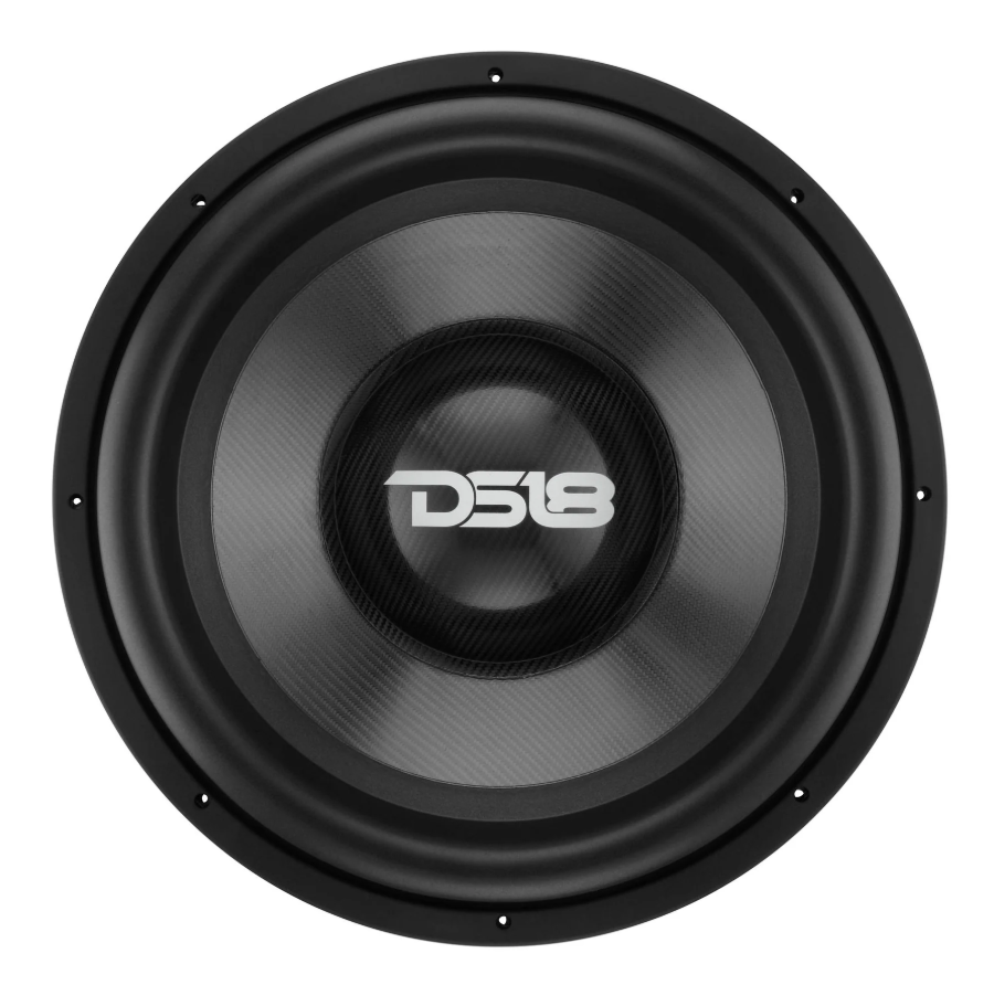 DS18 Carbon18.1D- 18" High Excursion Subwoofer with Carbon Fiber Cone | 3500W RMS / 7000W Peak | Dual 1-Ohm Voice Coil