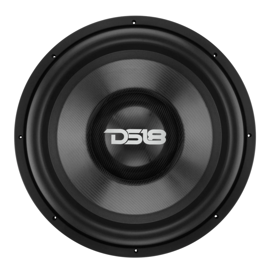 DS18 Carbon18.2D- 18" High Excursion Subwoofer with Carbon Fiber Cone | 3500W RMS / 7000W Peak | Dual 2-Ohm Voice Coil