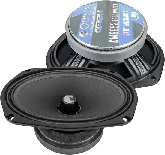 Orion CM6952 High Efficiency 6x9" Midrange Bullet Speaker 2-Ohm 300W RMS / 1200W MAX