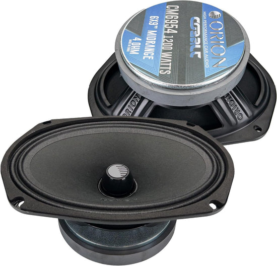 Orion CM6954 High Efficiency 6x9" Midrange Bullet Speaker 4-Ohm 300W RMS / 1200W MAX