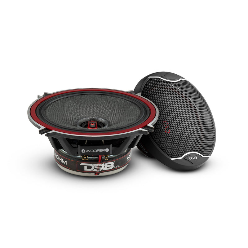 DS18 DS-EXL-SQ5.25 EXL 5.25 Inch 2-Way Coaxial Speaker W/ Fiber Glass Cone 340 Watts 3-Ohm DS18