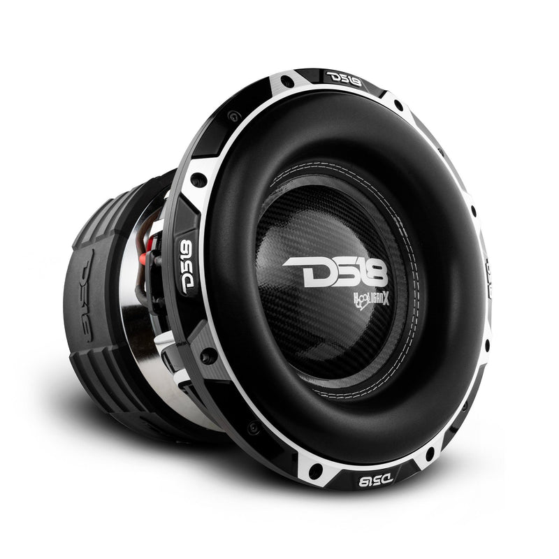DS18 DS-HOOL-X12.1DHE HOOLIGAN X Black Frame High Excursion 12 Inch Subwoofer 4000 Watts RMS 4 Inch DVC 1-Ohm DS18