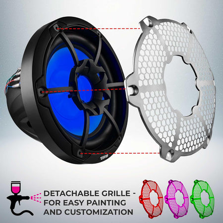 DS18 DS-NXL-10SUB BK HYDRO 10 Inch Marine Subwoofer