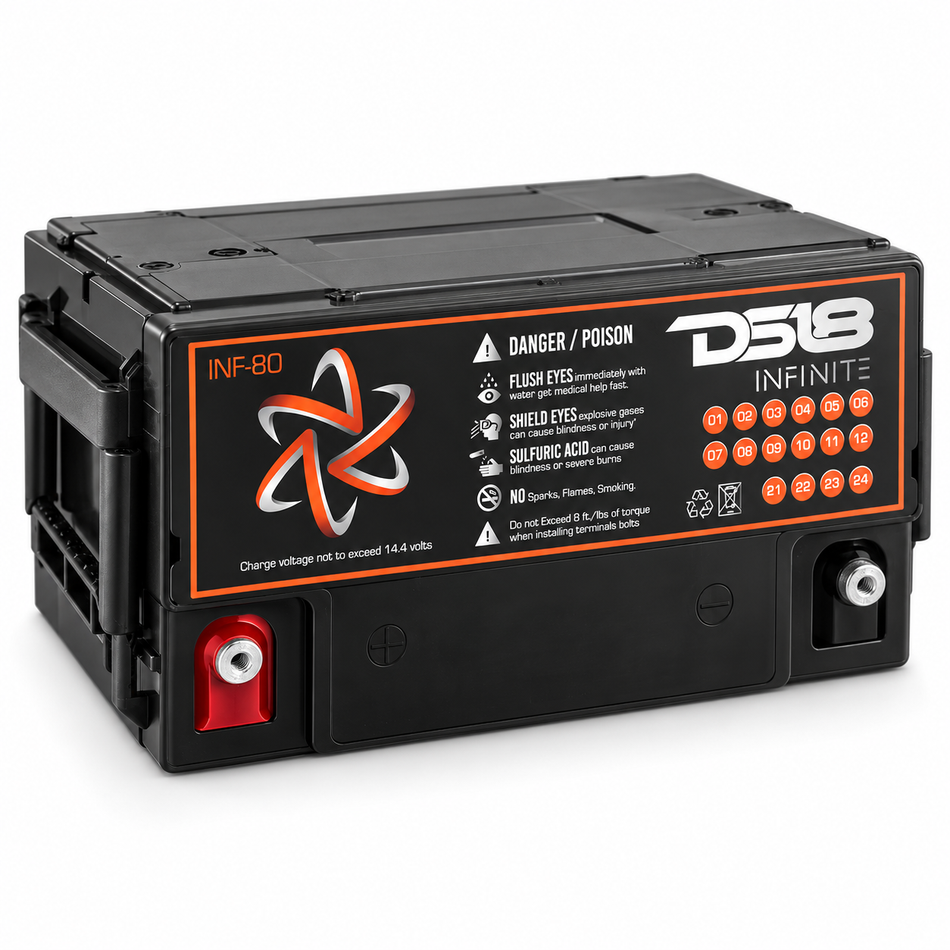 DS18 DS-INF-90 INFINITE 90 AH AGM Power Cell 12 Volt Battery DS18