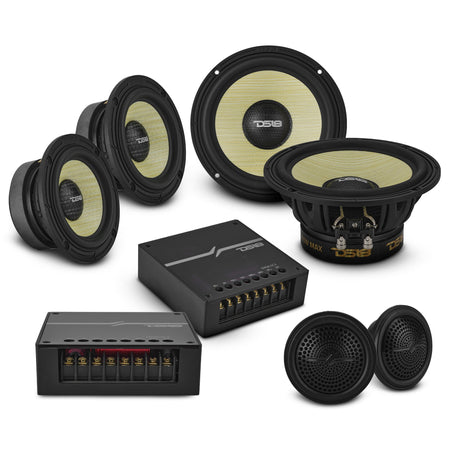 DS18 DXQ6C3 6.5-inch 3-way component speaker set