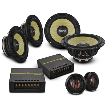 DS18 DXQ6C3N 6.5-inch 3-way component speaker set