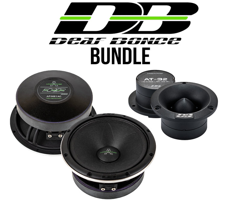 Deaf Bonce Apocalypse Bundle | AP-M61AC 6.5" Mid-Range Speakers (Pair) + AT-32 Tweeters (Pair)