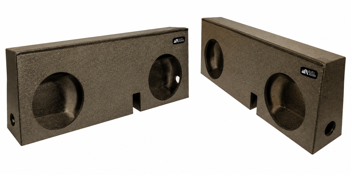 Elite Audio Dual 12" Sealed Subwoofer Box, Toyota Tacoma Double Cab 2005-2023