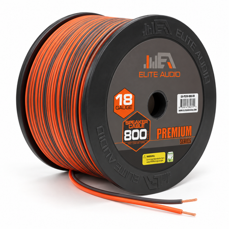EA-PRM18G-SPWR 800ft 18 Gauge CCA Speaker Wire – Premium Cable for Car Audio Systems