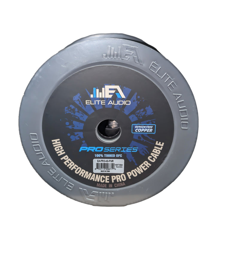 Elite Audio 4G POWER WIRE 100FT TINNED 100% COPPER (BLUE)