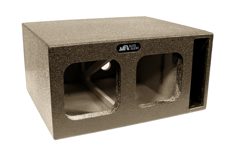 Elite Audio Dual 8" Ported XL SPL Universal Subwoofer Box for Kicker Solo-Baric - EAG-P208PXLK